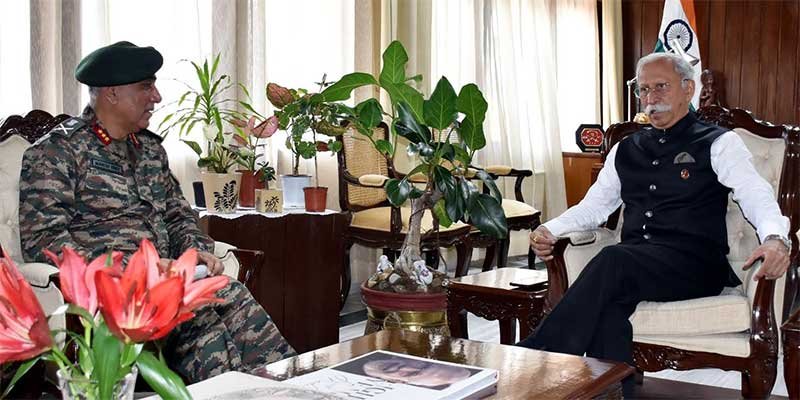 Itanagar: GOC 4 Corps Calls On The Arunachal Pradesh Governor