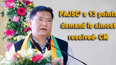 Arunachal: PAJSC’s 13 points demand is almost resolved- CM