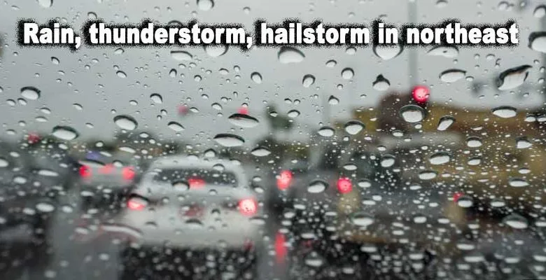 Weather report: IMD issued alert of rain, thunderstorm, hailstorm in northeast
