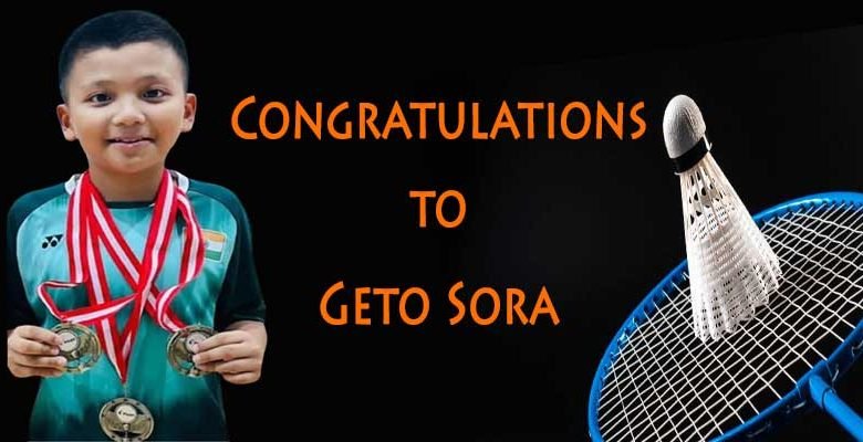 Arunachal: Badminton Star Geto Sora wins 3 gold medals in the Singapore's Pilot Pen Cup