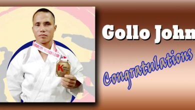 Arunachal: GYA congratulates Gollo John for wining Gold Medal