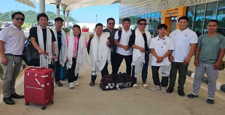 Arunachal: PAA organised warm reception at Holongi Airport of all the medal winners