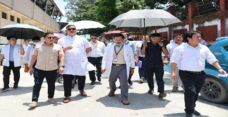 Itanagar: IMC Mayor inspects various place to settle vendors