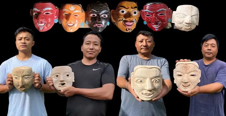 Arunachal: wooden mask making workshop held at Shergaon