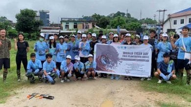 Itanagar: plantation drive on the occasion of World Tiger Day