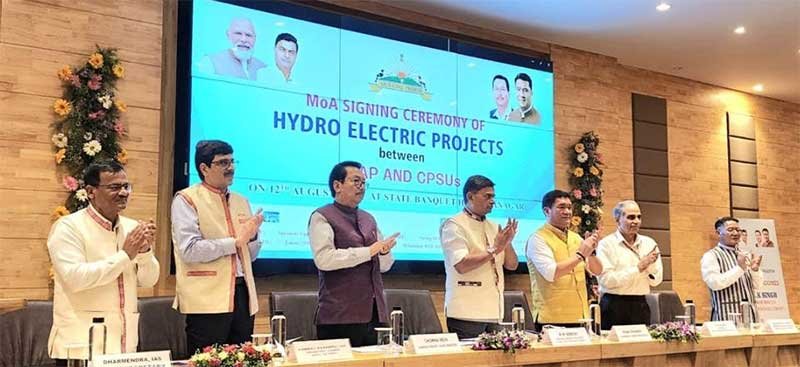 12 Stalled Hydro Power Projects of Arunachal Pradesh of more than 11.5 GW handed over to Hydro PSUs under Union Ministry of Power