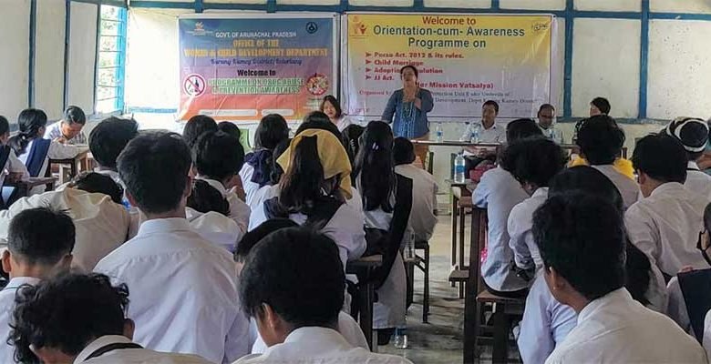 Arunachal: Awareness campaigns on Drug abuse and POCSO Act, 2012 held at Koloriang