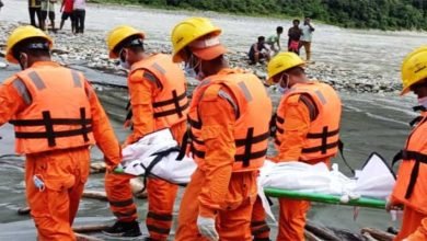 Arunachal: 12NDRF retrieve body from a landslide site in Anjaw
