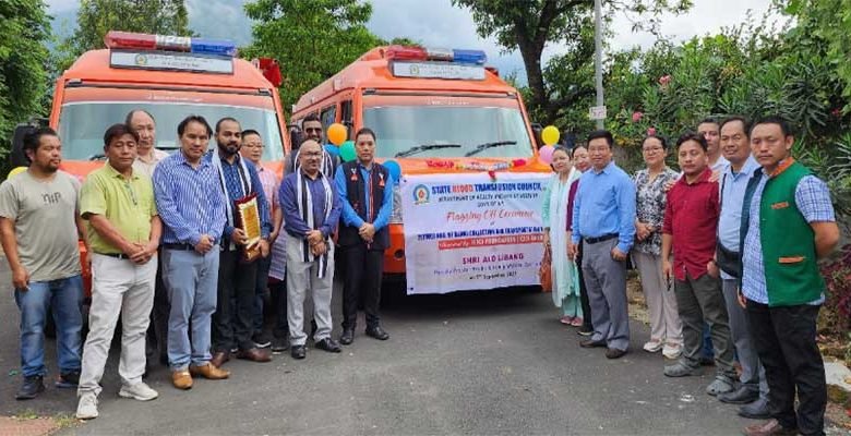 Arunachal: Alo Libang flags off Two Blood Collection Transport Vans