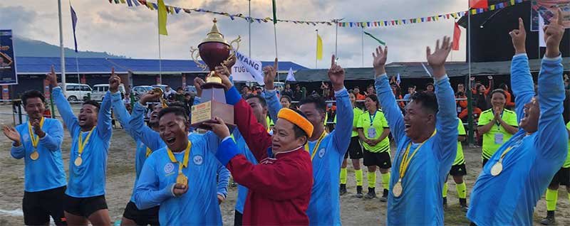 Arunachal: Tawang women team and Lower Subansiri men team lifted trophy in the 2nd State level Jambey Tashi tug of war championship