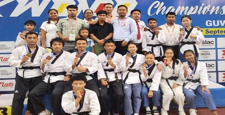Arunachal Taekwondo team win 5 gold, 4 bronze medals at National Championship