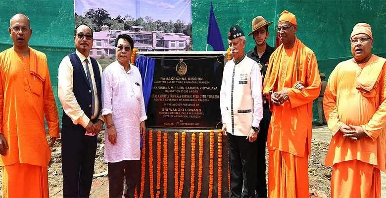 Arunachal: Governor participates in Universal Brotherhood Day ceremony at RKMSV in Tirap