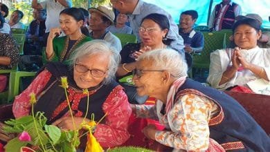 Arunachal’s first lady graduate Bormoty Yirang Dai and 2nd lady teacher Palonty Yirang Tayeng releases Borguli Doying book