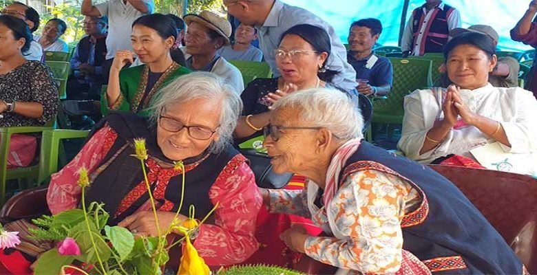 Arunachal’s first lady graduate Bormoty Yirang Dai and 2nd lady teacher Palonty Yirang Tayeng releases Borguli Doying book