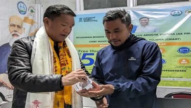 Arunachal: Pema Khandu hands over Ayushman cards for distribution to beneficiaries in Lumla