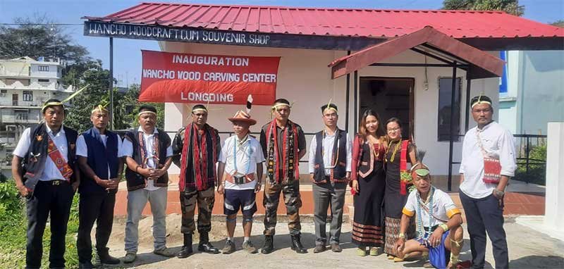 Arunachal: Assam Rifles Constructed Wood Carving Centre, Souvenir Shop at longding