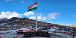 Arunachal: BJP MLA Tashi hoists 73 feet high-mast national flag in Bumla