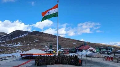 Arunachal: BJP MLA Tashi hoists 73 feet high-mast national flag in Bumla