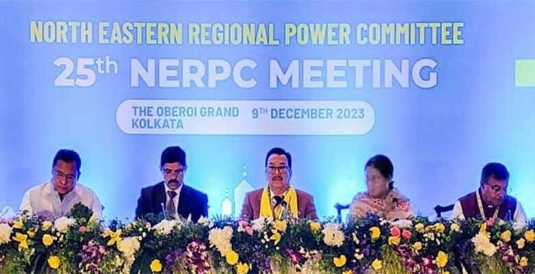 Chowna Mein chaired 25th North Eastern Regional Power Committee Meeting at Kolkata