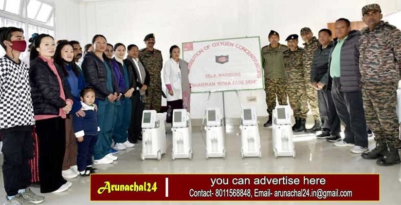 Arunachal: Sela Warriors of Indian Army donates oxygen concentrators to the Community Health Centre at Jang