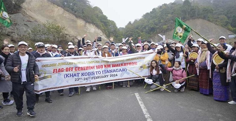 Arunachal: 100 KM Walkathon Marks Golden Jubilee of CC Dree Festival