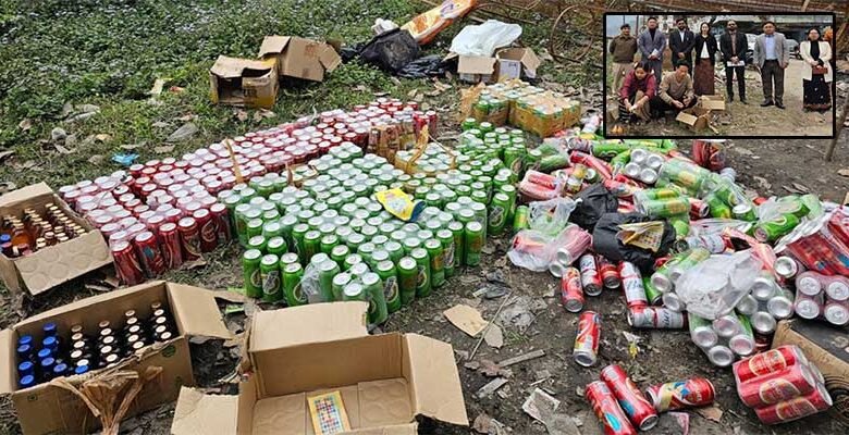 Arunachal: EK Admin disposed illegal liquor seized during last 3 months