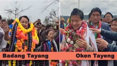 Arunachal: Badang Tayang, Oken Tayeng join PPA