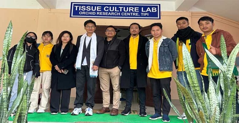 Arunachal: HU students visit Tipi Orchid Research Centre in West Kameng