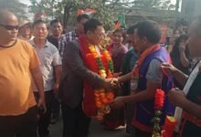 Arunachal: Mariyang-Geku A/C BJP candidate Olom Panyang given warm reception at Ruksin