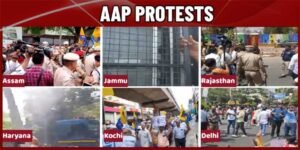 AAP stages Nation wide protest against Arvind Kejriwal Arrest