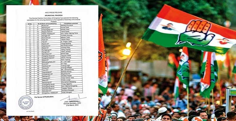 Arunachal Pradesh Assembly Elections 2024: Congress releases list of 34 candidates