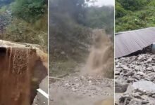 Arunachal: Massive landslide between Hunli and Anini in Dibang Valley