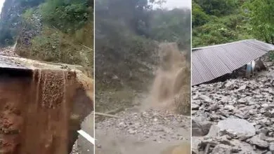 Arunachal: Massive landslide between Hunli and Anini in Dibang Valley
