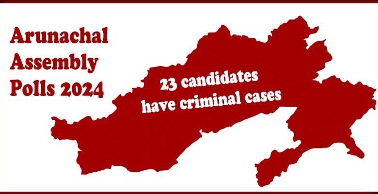 Arunachal Assembly Polls 2024: A total 23 candidates have criminal cases