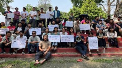 Arunachal: RGU Students Stage Sit-In Protest in Solidarity with Ladakh