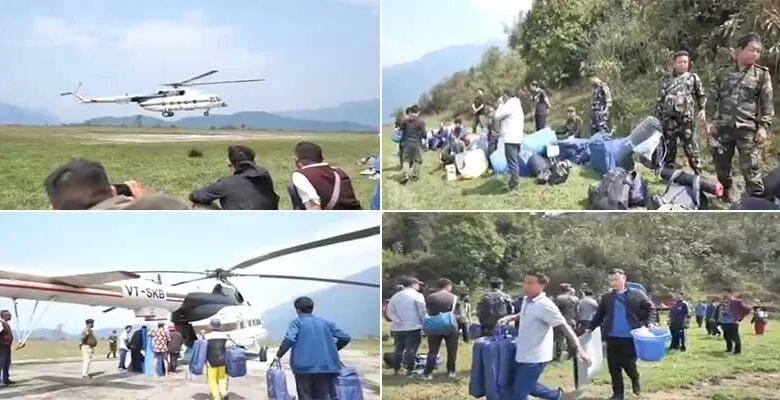 Arunachal: First batch of polling teams airlifted to remote areas