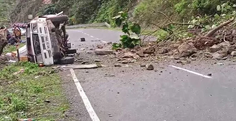 Arunachal: Woman killed after boulder hit her car in Siang