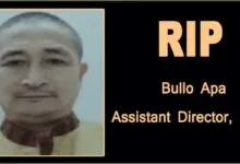 Arunachal: SDE Department mourns demise of AD Bullo Apa