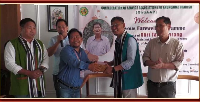 Arunachal: CoSAAP appoints new executive members for East Siang and bids farewell to Talop Darang