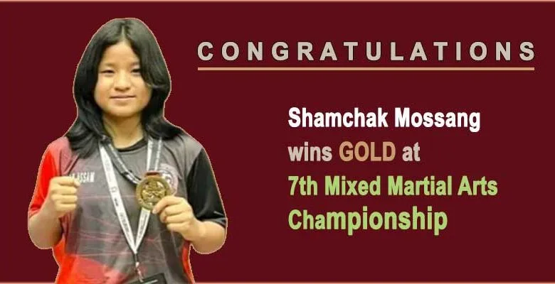 Arunachal’s Shamchak Mossang Secures Gold at 7th MMA Championship in Chattisgarh