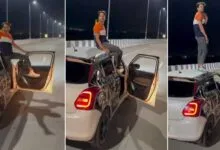 Viral Video: Man performs dangerous stunt on moving car. Mumbai Police reacts to viral video