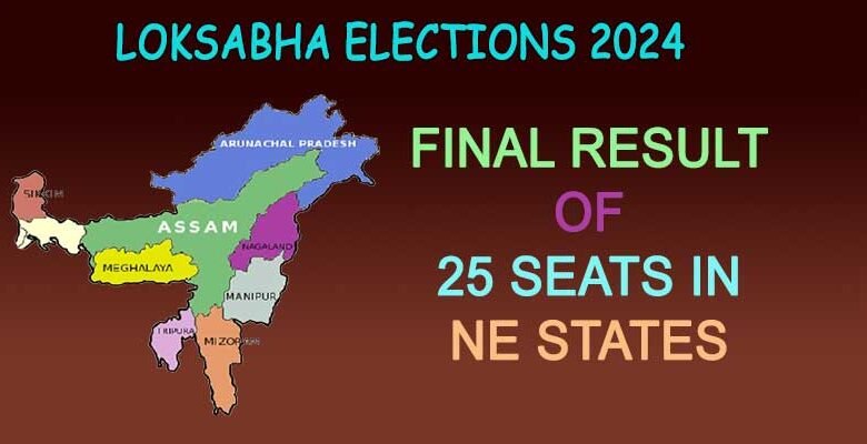 Loksabha Elections 2024: Final Result of 25 Seats of NE States
