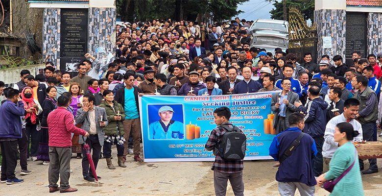 Arunachal: Ziro witnesses unprecedented solidarity march seeking justice for Lt. Millo Ricky