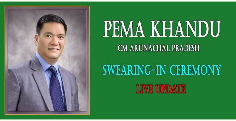 Arunachal Pradesh cm Pema Khandu swearing-in ceremony- LIVE UPDATE
