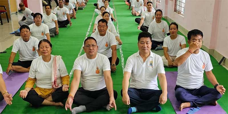 International Yoga Day: Arunachal Governor, CM, Dy CM participated in yoga events