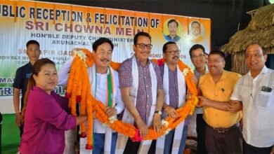 Arunachal: Chowna Mein accorded warm welcome at Namsai
