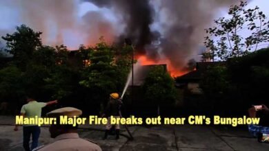 Manipur: Major Fire breaks out near Chief Minister's Bungalow