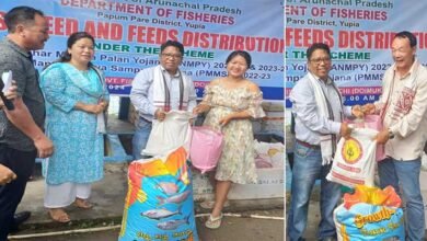 Arunachal: Fisheries Department Distributes Fingerlings and Fish Feed to Boost Aquaculture
