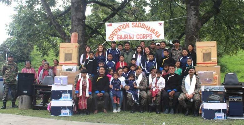 Arunachal: Gajraj Corps Enhances Educational Facilities at Netaji Subhash Chandra Bose Awasiya Vidyalaya in Thingbu