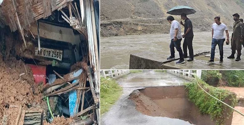 Arunachal Flood: Bridge over Kurung River Washed away, Landslide in several places